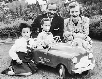 seretse y su familia